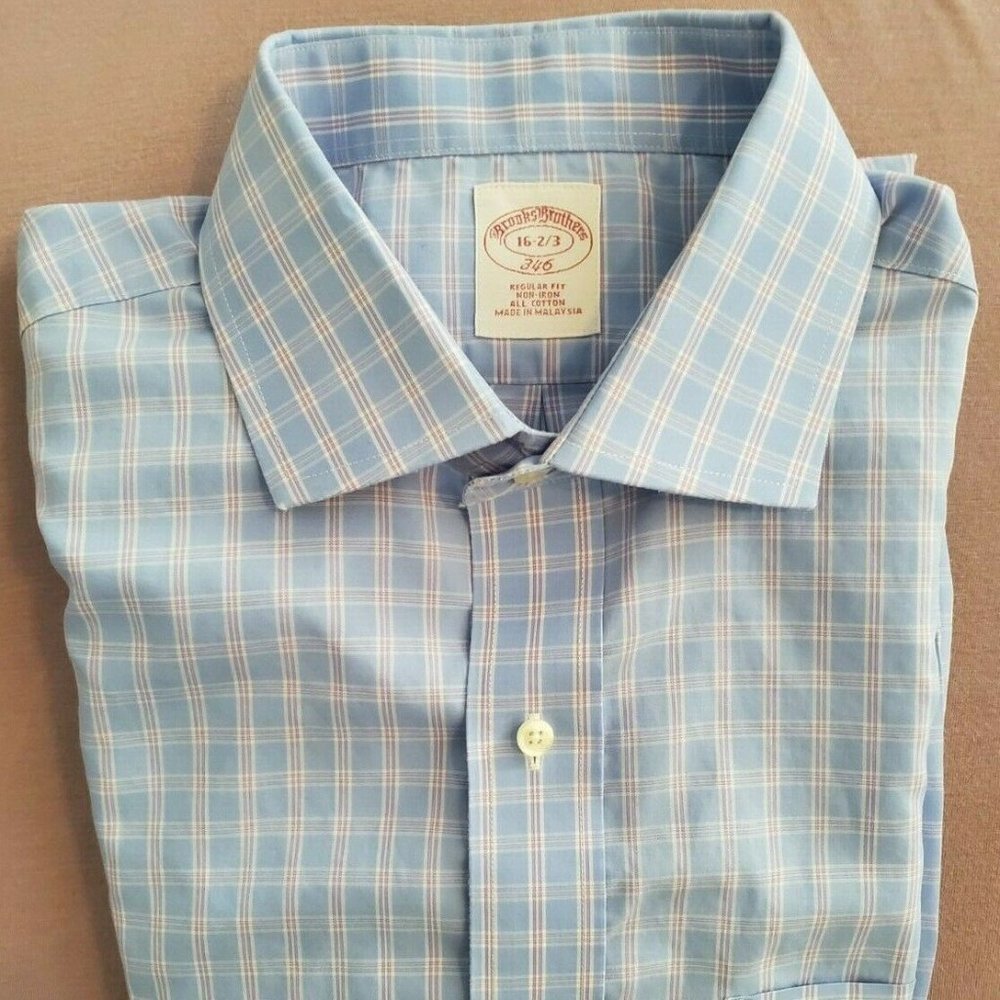 Brooks Brothers 346 100% Cotton Regular Fit